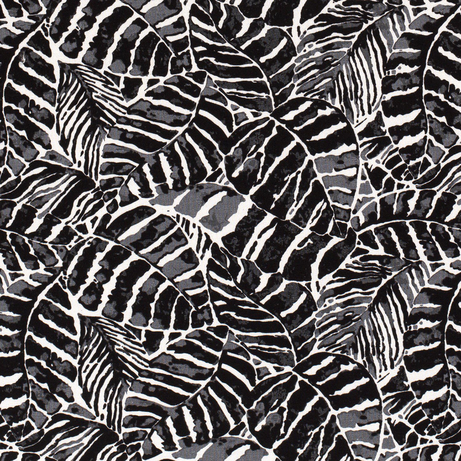 Halbleinen Blätter Schwarz