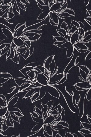 Halbleinen Blumen Marine