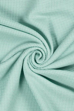 Gestrickter BIO Waffel Jersey Mint