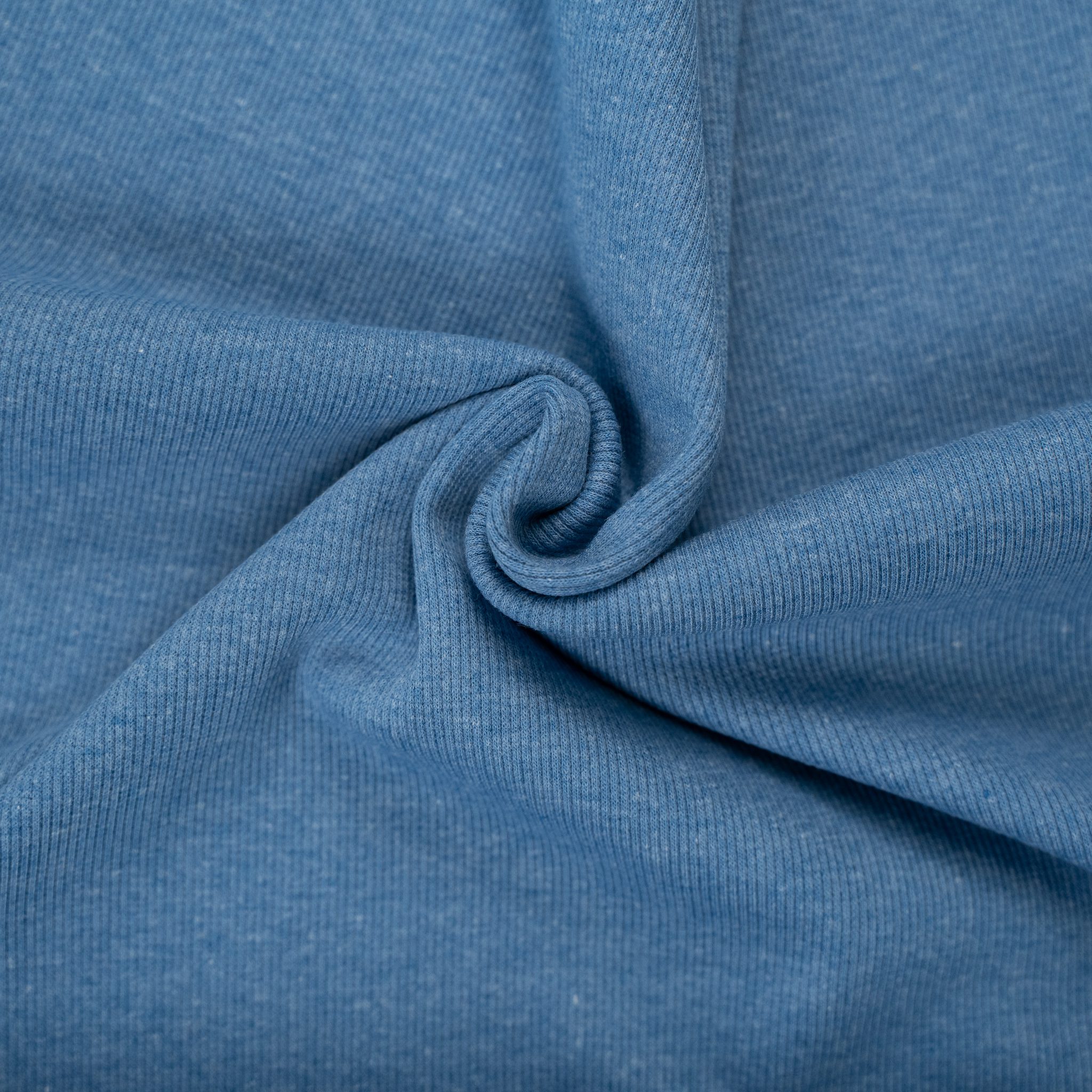 Rib Jersey Jeans Blau