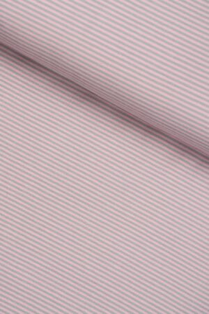Baumwolljersey Streifen Rosa-Grau garngefärbt