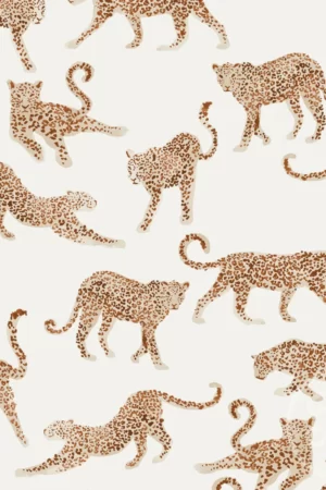 Baumwolljersey Leoparde