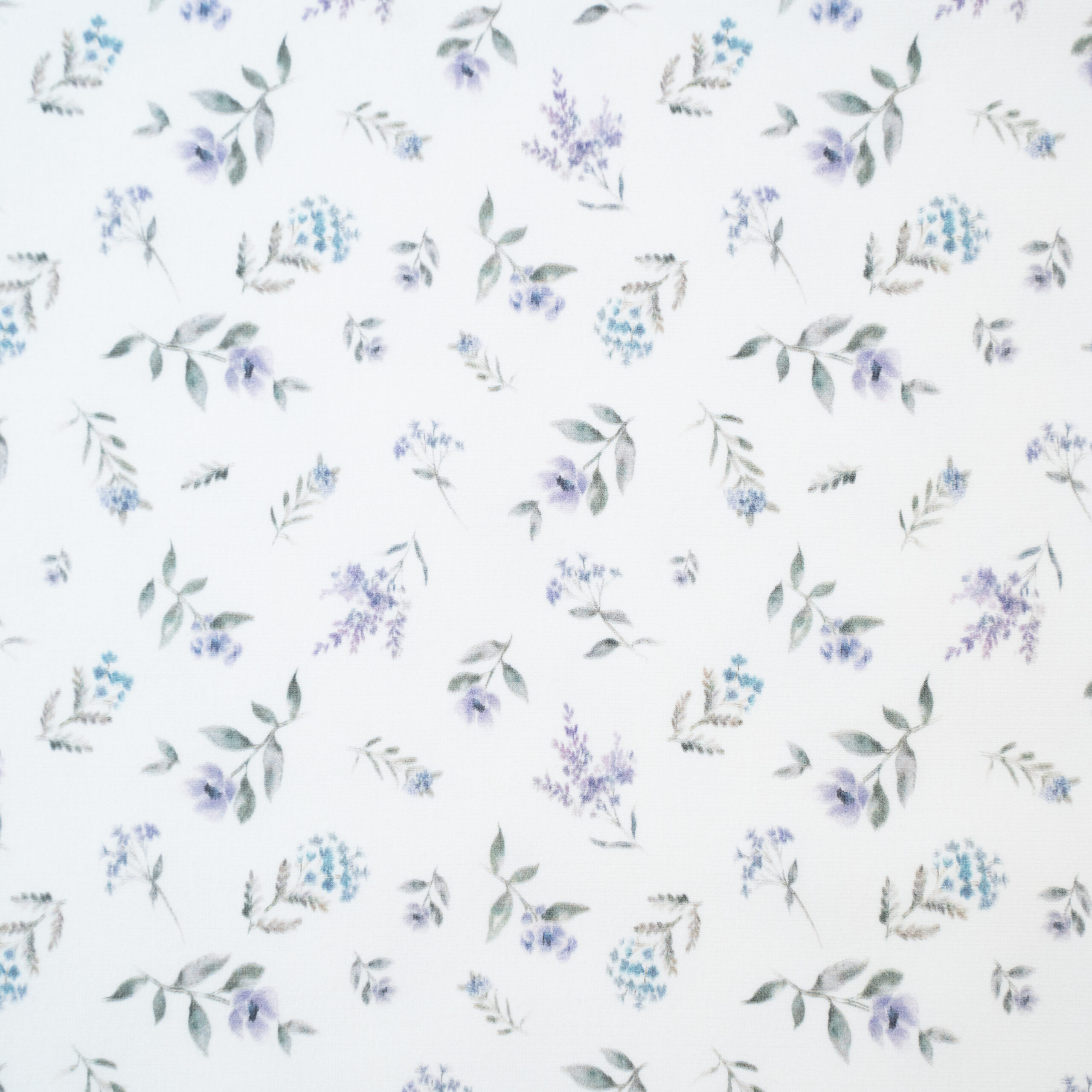 Wintersweat Blümchen Lila 0.75 m x 1.50 m