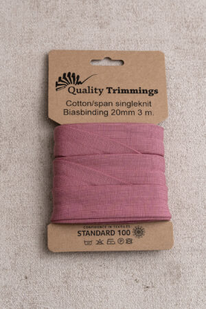 Schrägband Jersey Altrosa