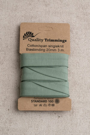 Schrägband Jersey Dusty Mint