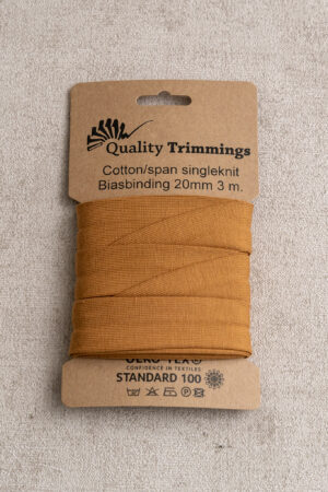 Schrägband Jersey Kamel