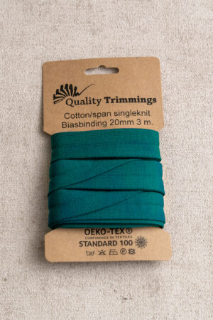 Schrägband Jersey Petrol