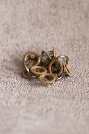 20 Jersey Druckknopfsets Beige