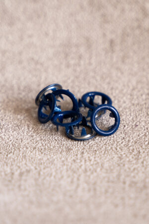 20 Jersey Druckknopfsets Dunkelblau