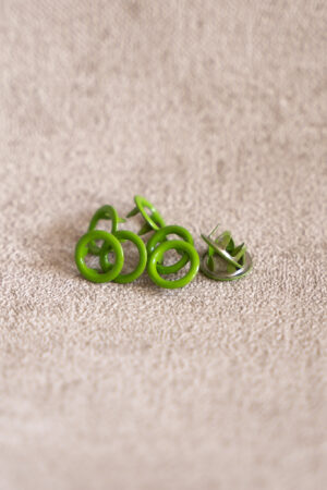 20 Jersey Druckknopfsets Hellgrün