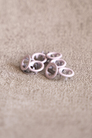 20 Jersey Druckknopfsets Hellrosa