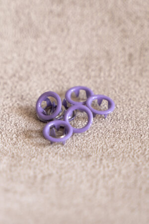 20 Jersey Druckknopfsets Lila