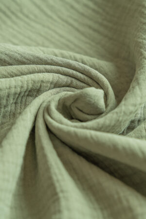 Musselin Double Gauze Olive