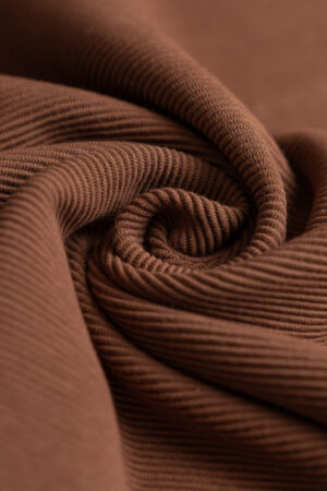 Ottoman Rib Jersey Hellbraun 0.55 m x 1.50 m