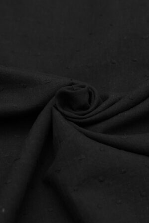 Dobby Baumwolle Schwarz