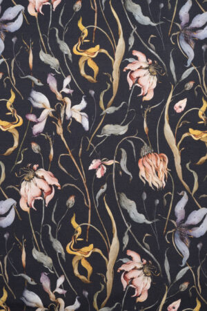 Eigenproduktion Jersey Trockenblumen Marine