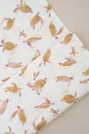 Baumwolljersey Schildkröten Gelb