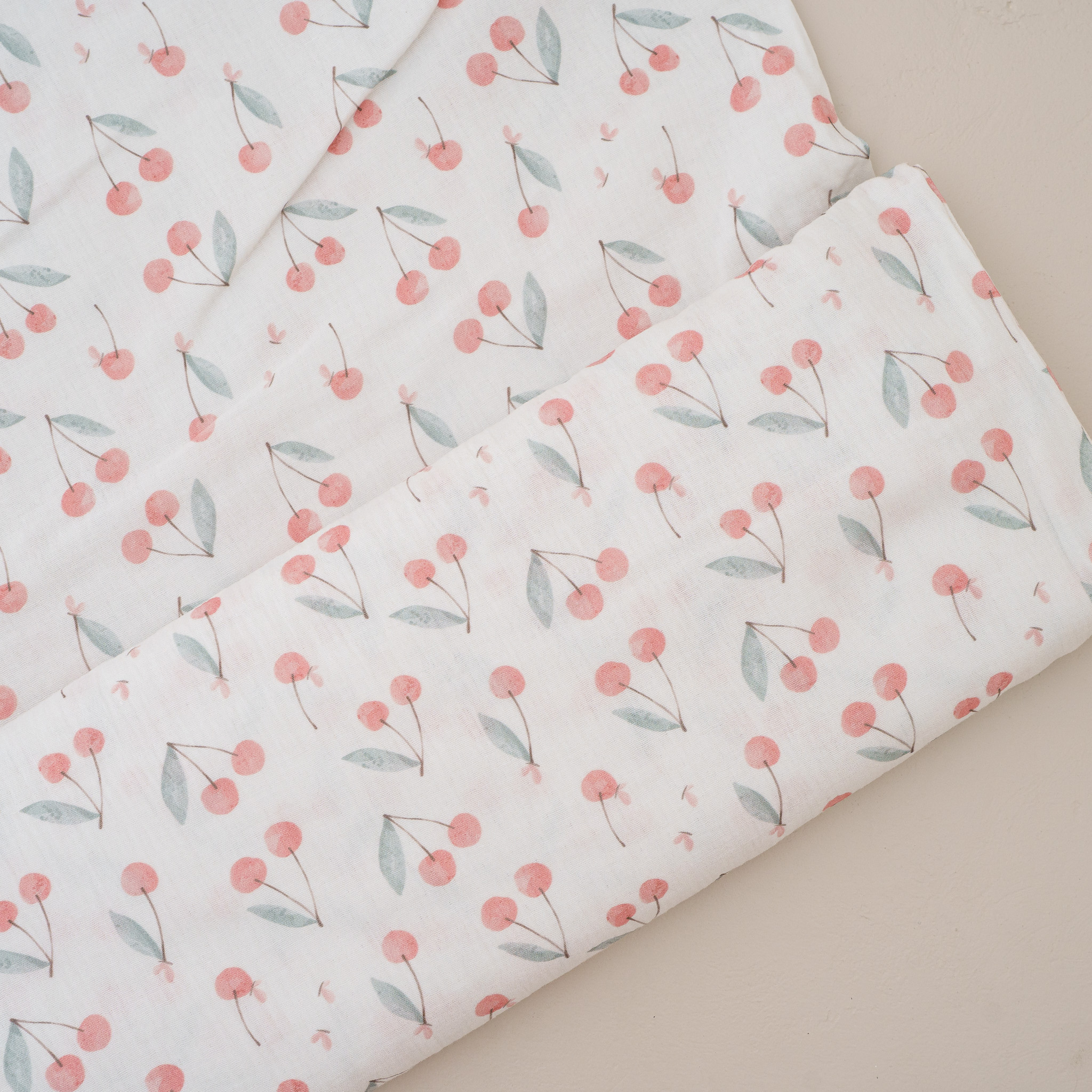 Musselin Double Gauze Kirsche