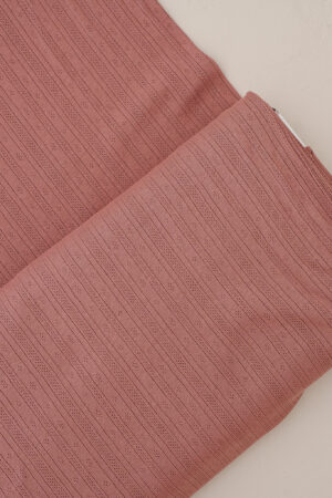 Pointoille Streifen Jersey Clay Rosa