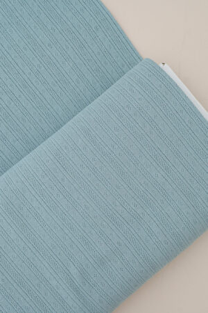 Pointoille Streifen Jersey Seegrün