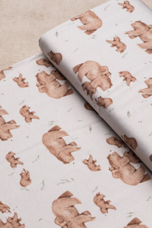 Eigenproduktion Jersey Bärenfamilie 1.10 m x 1.50 m