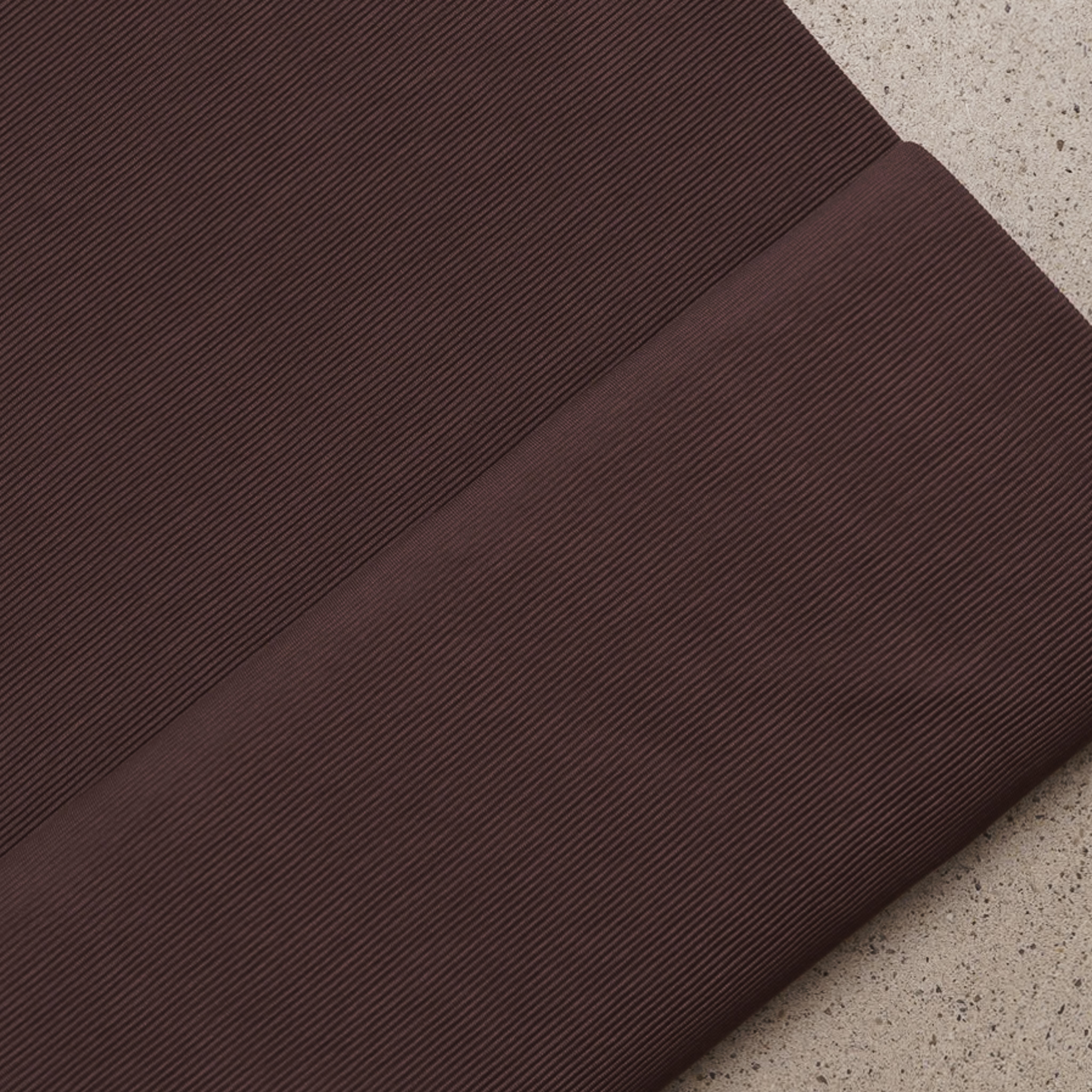 Ottoman Rib Jersey Dunkel Mauve