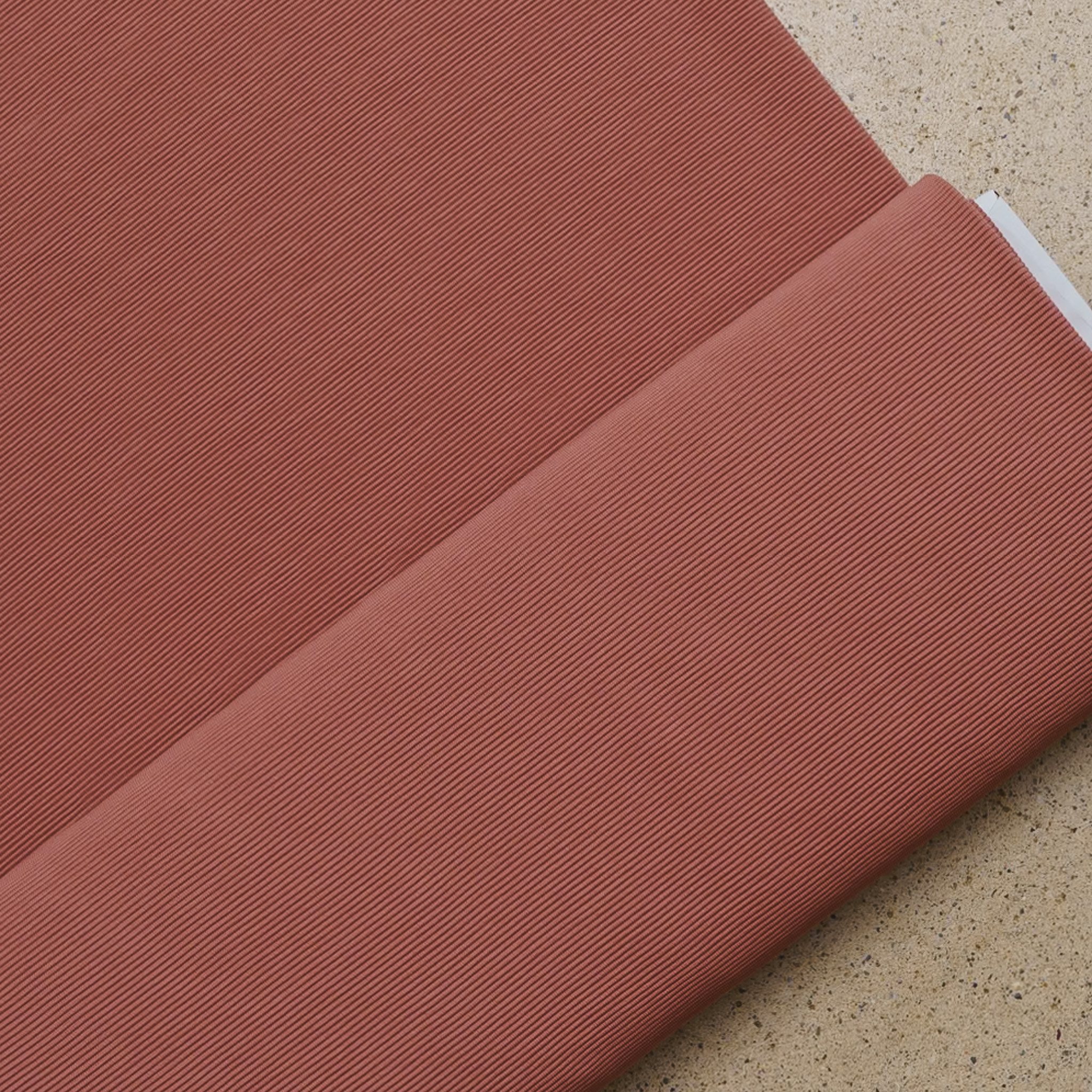 Ottoman Rib Jersey Clay Pink